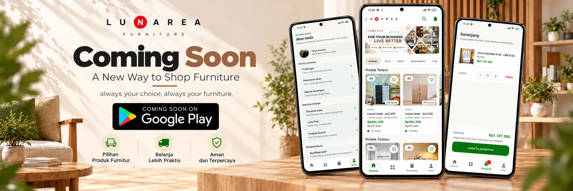 aplikasi lunarea furniture